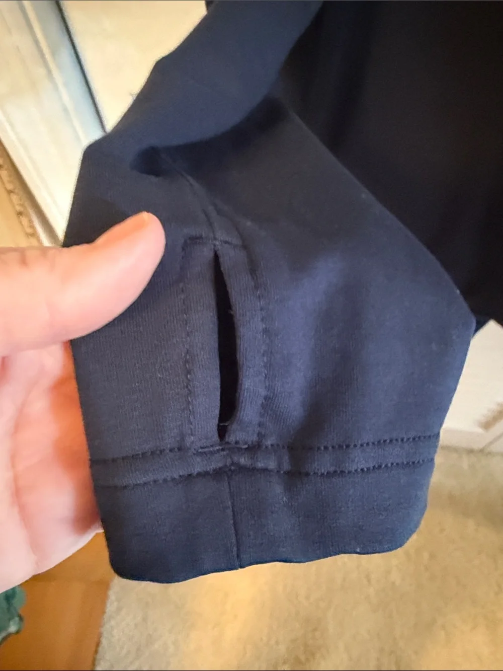 Lululemon Navy Shawl Collar Lightweight Jacket